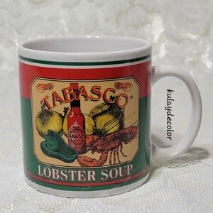 Vintage Tabasco Collectible Lobster Soup Mug - McIlhenny Co. Coffee/Soup Cup